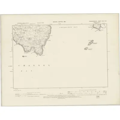 1899 Map of Caernarvonshire XLVI.NE, 1901 Print