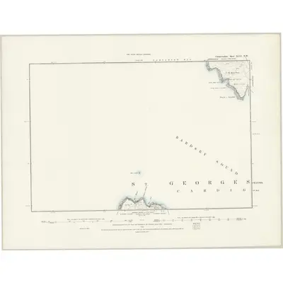 1888 Map of Caernarvonshire XLVI.NW