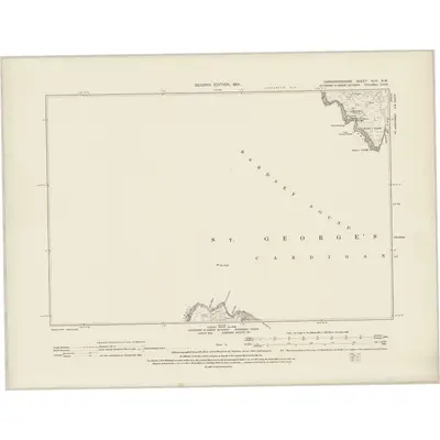 1899 Map of Caernarvonshire XLVI.NW, 1901 Print