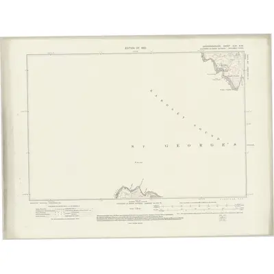 1914 Map of Caernarvonshire XLVI.NW, 1920 Print