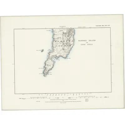 1888 Map of Caernarvonshire XLVI.SW