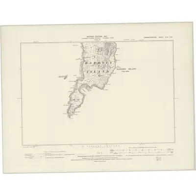 1899 Map of Caernarvonshire XLVI.SW, 1901 Print