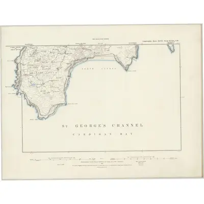 1888 Map of Caernarvonshire XLVIII.NW & XLVII.NE