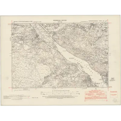 1949 Map of Caernarvonshire XVI.NE, 1953 Print