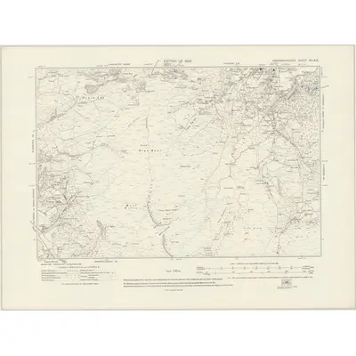 1912 Map of Caernarvonshire XVI.SE, 1920 Print