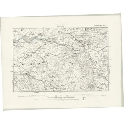 1888 Map of Caernarvonshire XVI.SW