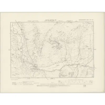 1899 Map of Caernarvonshire XVII.NE, 1901 Print
