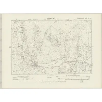 1912 Map of Caernarvonshire XVII.NE, 1919 Print