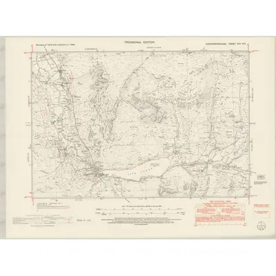 1948 Map of Caernarvonshire XVII.NE, 1953 Print