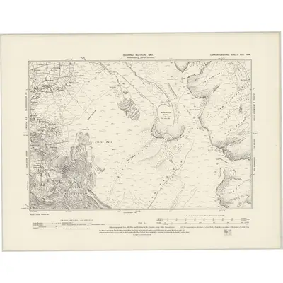 1899 Map of Caernarvonshire XVII.NW, 1901 Print