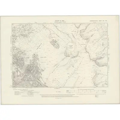 1912 Map of Caernarvonshire XVII.NW, 1920 Print