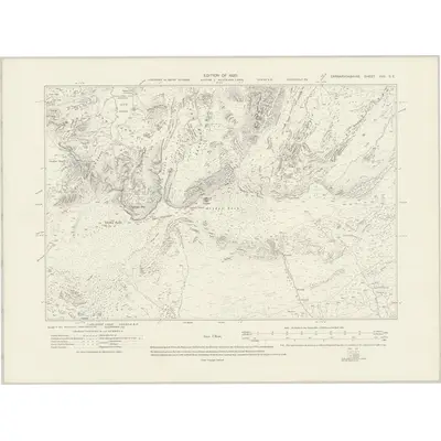 1912 Map of Caernarvonshire XVII.SE, 1920 Print