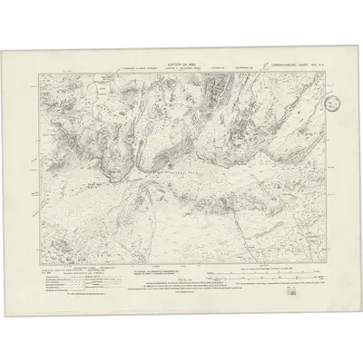 1912 Map of Caernarvonshire XVII.SE, 1934 Print