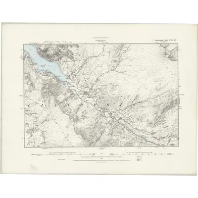 1888 Map of Caernarvonshire XVII.SW, 1899 Print