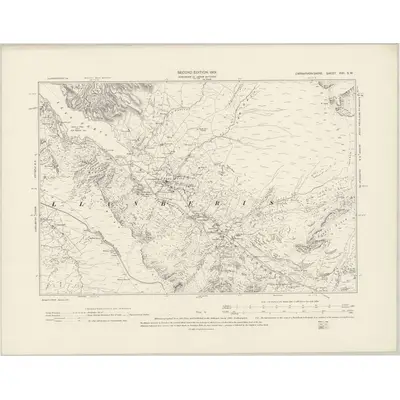 1899 Map of Caernarvonshire XVII.SW, 1901 Print