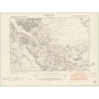1948 Map of Caernarvonshire XVII.SW, 1954 Print