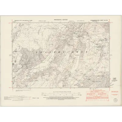 1949 Map of Caernarvonshire XVIII.NE, 1953 Print