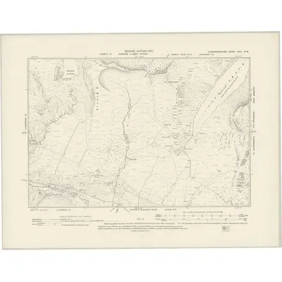 1899 Map of Caernarvonshire XVIII.NW, 1901 Print