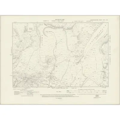 1912 Map of Caernarvonshire XVIII.NW, 1920 Print