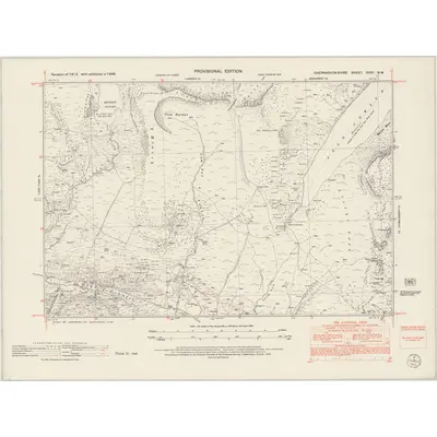 1948 Map of Caernarvonshire XVIII.NW, 1953 Print