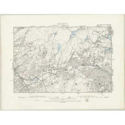 1888 Map of Caernarvonshire XVIII.SE, 1889 Print