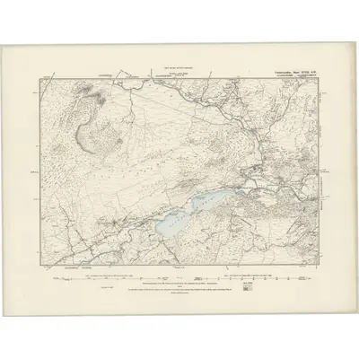 1887 Map of Caernarvonshire XVIII.SW, 1888 Print