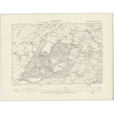 1899 Map of Caernarvonshire XX.NE, 1901 Print