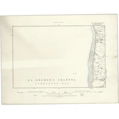 1888 Map of Caernarvonshire XX.NW