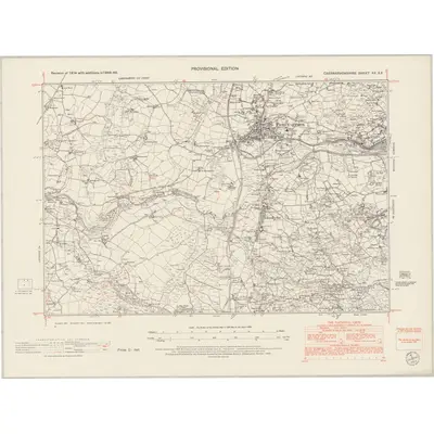 1948 Map of Caernarvonshire XX.SE, 1953 Print