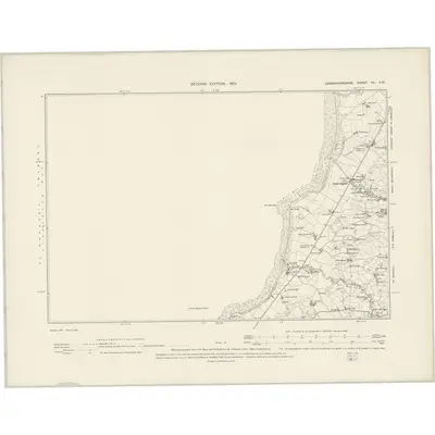 1899 Map of Caernarvonshire XX.SW, 1901 Print