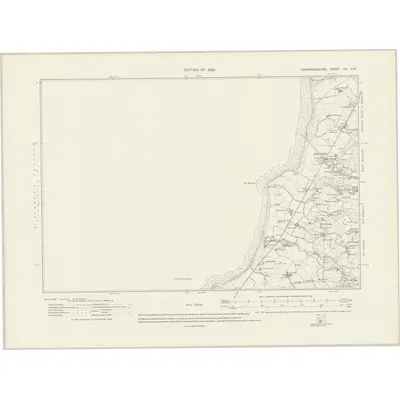 1914 Map of Caernarvonshire XX.SW, 1920 Print