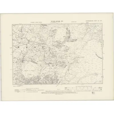 1899 Map of Caernarvonshire XXI.NW, 1901 Print