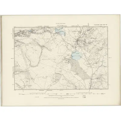 1887 Map of Caernarvonshire XXI.SE, 1888 Print