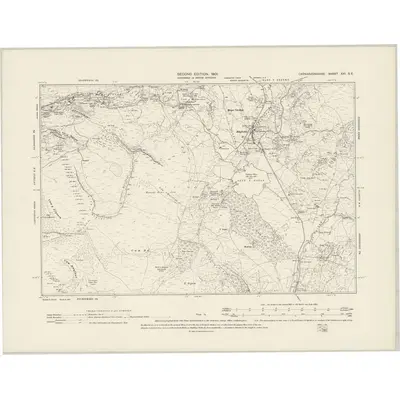 1899 Map of Caernarvonshire XXI.SE, 1901 Print