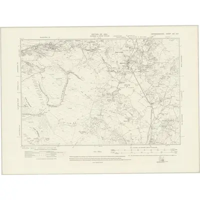 1913 Map of Caernarvonshire XXI.SE, 1920 Print