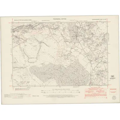 1949 Map of Caernarvonshire XXI.SE, 1953 Print