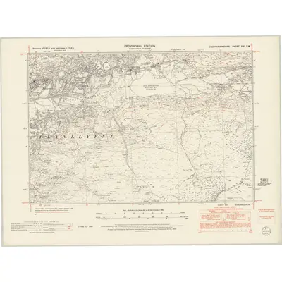 1949 Map of Caernarvonshire XXI.SW, 1953 Print