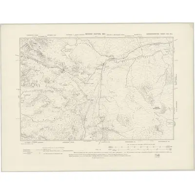 1899 Map of Caernarvonshire XXII.NE, 1901 Print