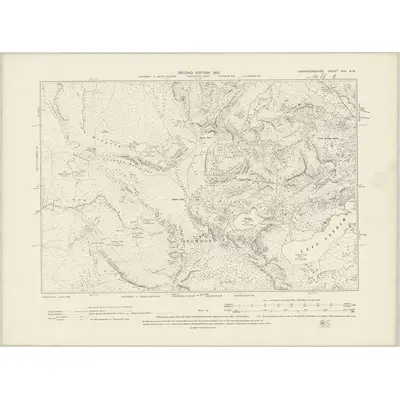 1899 Map of Caernarvonshire XXII.NW, 1901 Print