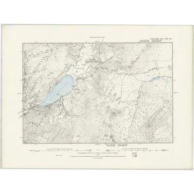 1888 Map of Caernarvonshire XXII.SE, 1889 Print