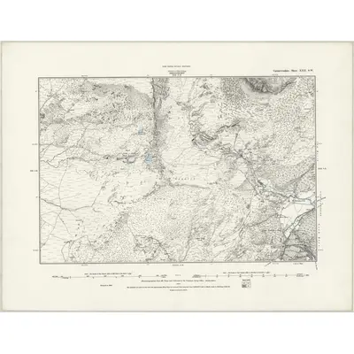 1888 Map of Caernarvonshire XXII.SW, 1889 Print