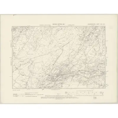 1899 Map of Caernarvonshire XXIII.NE, 1901 Print