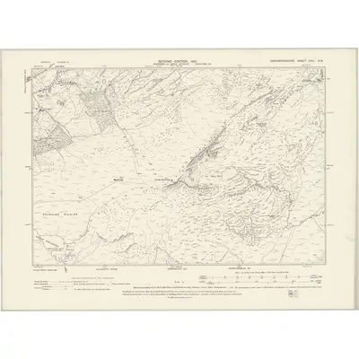 1899 Map of Caernarvonshire XXIII.NW, 1901 Print