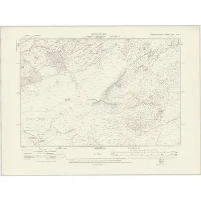 1911 Map of Caernarvonshire XXIII.NW, 1920 Print