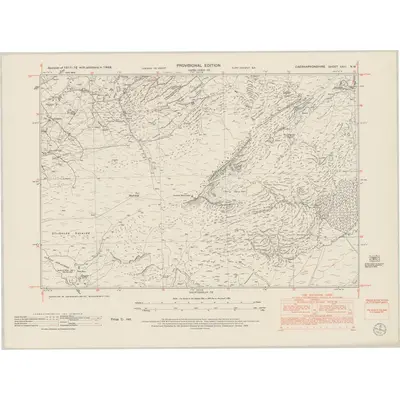 1949 Map of Caernarvonshire XXIII.NW, 1953 Print