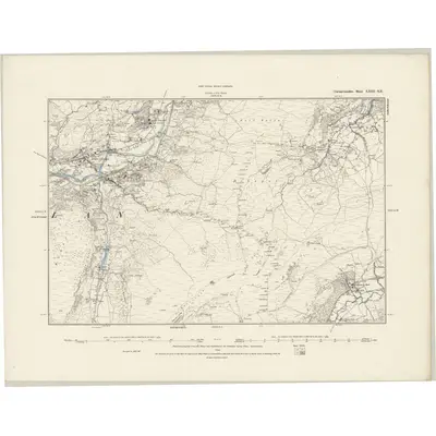 1887 Map of Caernarvonshire XXIII.SE, 1888 Print