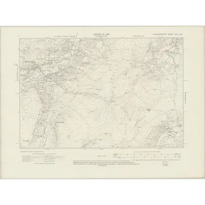 1911 Map of Caernarvonshire XXIII.SE, 1919 Print