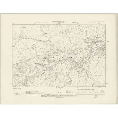 1899 Map of Caernarvonshire XXIII.SW, 1901 Print