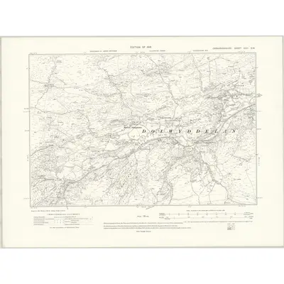1911 Map of Caernarvonshire XXIII.SW, 1919 Print