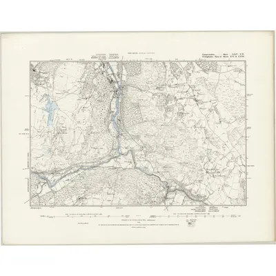 1875 Map of Caernarvonshire XXIV.NW, 1888 Print